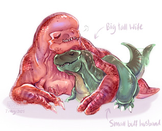 crossgender cuddling duo female feral larger_female male male/female simple_background size_difference smaller_male tail tail_motion tailwag white_background vipery-07 jurassic_park jurassic_world jurassic_world:_rebirth universal_studios dinosaur distortus_rex prehistoric_species reptile saurischian scalie theropod tyrannosaurid tyrannosauroid tyrannosaurus tyrannosaurus_rex hi_res