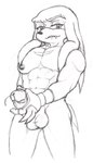 abs anthro balls bodily_fluids genital_fluids genitals male masturbation muscular muscular_male nipples nude penis precum solo enlisentity sega sonic_the_hedgehog_(series) knuckles_the_echidna absurd_res hi_res