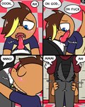 anthro ball_suck balls bathroom butt butt_grab clothed clothing fellatio fur genitals hair hand_on_butt male male/male oral penile penis school sex sucking young young_on_young pokefound da_silva gordon_(pokefound) pink_(pink) 4:5 comic hi_res