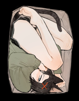 accessory barefoot black_hair blue_eyes blush blush_lines bottomwear clothing feet female hair hair_accessory hairpin hotpants light_body light_skin long_sleeve_sweater long_tail looking_at_viewer pointy_ears short_hair shorts simple_background smile solo tail upside_down akiko_(artist) unnamed_character animal_humanoid felid felid_humanoid feline feline_humanoid humanoid mammal mammal_humanoid absurd_res digital_drawing_(artwork) digital_media_(artwork) hi_res