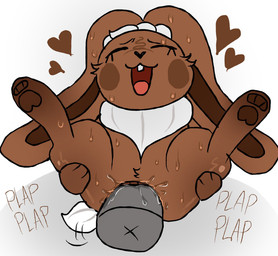 bodily_fluids brown_body brown_fur buckteeth duo eyelashes eyes_closed female female_penetrated feral fur genital_fluids genitals heart_symbol long_ears male male/female male_penetrating male_penetrating_female open_mouth open_smile pawpads penetration penile penile_penetration penis penis_in_vagina plap ponytail_ears sex simple_background smile solo_focus teeth vaginal vaginal_fluids vaginal_penetration vulva white_background sodastik blushcrunch_studio dandy's_world cocoa_(dandy's_world) lagomorph leporid mammal rabbit toon_(dandy's_world) 2026 digital_drawing_(artwork) digital_media_(artwork) hi_res