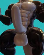 3d_(artwork) 3d_animation abs animated anthro arzolath arzolath_(artist) balls biceps big_balls big_muscles big_penis black_body blue_background bouncing_balls countershading crouching demon digital_media_(artwork) dragon erection foreskin genital_focus genitals high_framerate huge_balls huge_penis humanoid_genitalia humanoid_penis loop male multicolored_body muscular muscular_male mythological_creature mythological_scalie mythology nude pecs penis scalie short_playtime simple_background solo sound sound_warning standing tail thick_thighs torso_shot two_tone_body webm white_body white_countershading