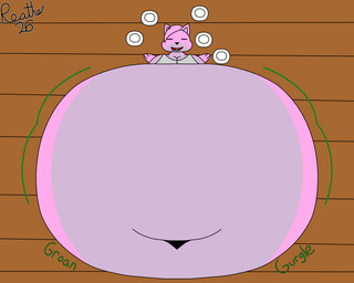 anthro belly belly_expansion big_belly big_breasts black_nose bra breasts buckteeth clothing deep_navel expansion eyes_closed female floor grey_body grey_bra grey_clothing grey_inner_ear grey_sports_bra grey_underwear groan groaning_belly gurgle_(sound_effect) hair huge_belly huge_breasts hyper hyper_belly hyper_breasts lying morbidly_obese morbidly_obese_anthro morbidly_obese_female motion_lines multicolored_body navel obese obese_anthro obese_female on_back onomatopoeia open_mouth open_smile overweight overweight_anthro overweight_female pink_body pink_ears pink_hair pink_tongue red_mouth rumbling_stomach smile solo sound_effects sports_bra teeth text tongue two_tone_body underwear weight_gain wood wood_floor reathe susie_(reathe) mammal rodent sciurid tree_squirrel 2026 5:4 colored digital_media_(artwork) flat_colors hi_res signature