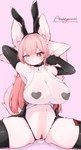 4_ears 4_fingers anthro big_breasts biped black_collar blush blush_lines bodily_fluids bra breasts bunny_costume censor_bar censored_genitalia censored_pussy clitoral_hood clitoris clothed clothing collar collarbone costume curvy_figure dildo dildo_in_pussy dildo_insertion ejaculation exposure_variation eyebrow_through_hair eyebrows eyelashes eyelashes_through_hair fake_ears fake_rabbit_ears female fingers fluffy fluffy_tail front_view fur genital_fluids genitals gloves grey_eyes hair handwear heart_clothing heart_eyes heart_pasties heart_symbol heterochromia hourglass_figure huge_breasts ineffective_censorship inner_ear_fluff internal kemono latex latex_clothing latex_gloves latex_handwear latex_legwear latex_thigh_highs legwear long_hair masturbation multi_ear navel pasties penetration pink_background pink_dildo pink_hair pussy pussy_ejaculation pussy_ejaculation_while_penetrated raised_arms red_eyes sex_toy sex_toy_in_pussy sex_toy_insertion simple_background solo spread_legs spreading tail thick_thighs thigh_highs tight_clothing toying_self translucent translucent_bra translucent_clothing translucent_hair translucent_underwear tuft underwear vaginal vaginal_fluids vaginal_masturbation vaginal_penetration white_body white_fur myuruu hakuren_(myuruu) mammal 2024 censored hi_res portrait signature three-quarter_portrait