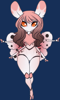 amber_eyes antennae_(anatomy) anthro brown_hair female hair long_hair looking_at_viewer multi_limb simple_background solo thigh_gap transparent_background vashaa nora_ward arthropod insect lepidopteran moth alpha_channel