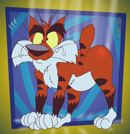 3_toes 4_fingers abstract_background all_fours anthro arched_back arm_tuft ass_up belly big_belly big_butt biped black_eyebrows black_eyes black_nose black_stripes butt casual_nudity cheek_tuft chest_tuft chin_tuft cross-eyed curvy_figure eyebrows facial_tuft falling feet fingers fluffy fluffy_chest fur glistening glistening_butt gloves_(marking) googly_eyes head_tuft humanoid_heel landing leg_markings lines_drawn male markings motion_lines multicolored_body multicolored_fur nude orange_body orange_fur pecs plantigrade pose scut_tail shocked short_tail shoulder_tuft slightly_chubby slightly_chubby_anthro slightly_chubby_male small_tail socks_(marking) solo speed_lines startled striped_body striped_fur striped_markings striped_tail stripes surprised tail tail_markings thick_eyebrows toes toony tuft two_tone_body two_tone_fur wavy_mouth whiskers white_belly white_body white_feet white_fur white_hands wide_eyed wide_hips yellow_sclera gavanzude adventures_from_the_book_of_virtues pbs socrates_the_bobcat bobcat felid feline lynx mammal 2025 alternate_version_at_paywall colored digital_drawing_(artwork) digital_media_(artwork) flat_colors hi_res pinup signature