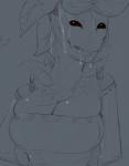 big_breasts breasts clothed clothing creepy female leaf not_furry plant smile solo water wet feyhearts starbound elemental_creature elemental_humanoid flora_fauna floran humanoid plant_humanoid 2016 hi_res sketch