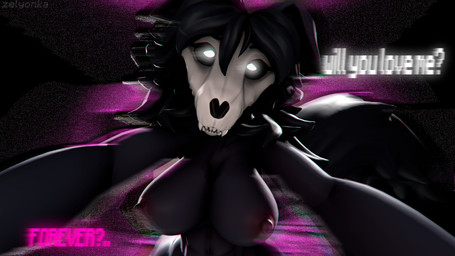 abs anthro big_breasts black_body black_hair bone breasts dialogue ears_down fangs female glitch glowing glowing_eyes hair looking_at_viewer messy_hair nipples nude nude_anthro nude_female pivoted_ears skull skull_head solo tail talking_to_viewer teeth text yandere zelyonka da.nilkaz_(modeler) scp_foundation scp-1471-a scp-1471-a_(da.nilkaz) canid canine malo mammal 16:9 2025 3d_(artwork) 4k absurd_res chromatic_aberration digital_media_(artwork) english_text hi_res source_filmmaker_(artwork) watermark widescreen
