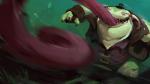 action_pose anthro biped claws clothed clothing long_tongue male open_mouth overweight overweight_male pose solo standing teeth toe_claws tongue tongue_out xvi league_of_legends riot_games tencent tahm_kench_(lol) catfish demon fish marine