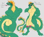 2_penises anthro blush butt genitals male multi_genitalia multi_penis penis presenting presenting_hindquarters solo daikuhiroshiama indigo_park mythology finley_the_sea_serpent dragon humanoid mythological_creature mythological_scalie reptile scalie sea_serpent snake hi_res sketch