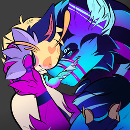 anthro deep_kiss duo fangs fangs_bared femboy holding_face kissing licking long_tongue makeout male male/male muscular muscular_male neck_kiss neck_lick screech teeth teeth_showing tongue cepheidbaby frost_(cepheidbaby) silly_(cepheidbaby) screech_species smiling_dragon 1:1 absurd_res hi_res