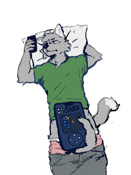 anthro bottomwear clothed clothing denim denim_bottomwear denim_clothing disembodied_hand electronics fur grey_body grey_fur holidays jeans lying male on_back pants partially_clothed phone phone_screen shirt simple_background solo t-shirt tail topwear underwear underwear_down white_background kinda_dog april_fools'_day e621 snek_(e621) domestic_cat felid feline felis mammal absurd_res hi_res