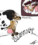 anthro antlers arch_position arched_back arm_tuft bared_teeth bdsm big_butt binder_(restraint) black_body black_fur black_spots blush blushing_profusely bodily_fluids body_hair bondage bound brown_body brown_fur brown_spots butt canine_teeth cheek_tuft chest_hair chest_markings chest_tuft curly_hair drooling_tongue duct_tape duo elbow_tuft extreme_size_difference eyebrows facial_tuft fangs feet fellatio femboy fluffy fluffy_chest fluffy_ears fluffy_hair fluffy_tail from_front_position fur grinding grinding_on_tongue hair hooves horn in_mouth inside_mouth internal internal_oral licking long_hair long_tongue looking_at_mouth looking_down looking_pleasured macro macro_anthro macro_focus macro_male male male/male mane markings mawplay micro moan molars mouth_closed mouth_shot neck_tuft nipples nude nude_male onomatopoeia open_mouth oral penile pink_tongue puffy_hair raised_hoof restraints saliva saliva_on_butt saliva_on_tongue saliva_string sex simple_background simple_coloring size_difference size_play skinny skinny_anthro skinny_male slim slim_anthro slim_male small_waist sound_effects spots spotted_markings tail tan_body tan_fur tape tape_bondage teeth teeth_showing text text_emphasis thick_eyebrows thick_lines thick_tail thick_thighs tongue tongue_out tonguejob tuft vore white_background white_body white_fur white_hair wide_hips yellow_body yellow_fur shibatoast parsec canid canine canis dalmatian deer domestic_dog mammal 2025 absurd_res comic hi_res shaded simple_shading