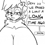 1:1 anthro archie_comics big_breasts breast_expansion breasts chipmunk dialogue english_text expansion female ground_squirrel huge_breasts hyper hyper_breasts mammal monochrome rodent sally_acorn saltcore sciurid sega sketch solo sonic_the_hedgehog_(archie) sonic_the_hedgehog_(comics) sonic_the_hedgehog_(series) text tired