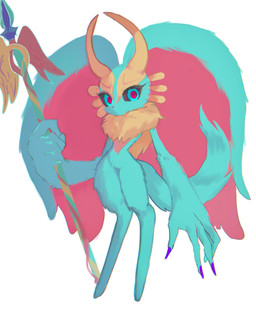 2_horns ambiguous_gender antares_(kirby_and_the_forgotten_land) anthro biped black_sclera chest_tuft colored_nails countershading digitigrade featureless_crotch fingernails fluffy fluffy_tail fur head_wings holding_melee_weapon holding_object holding_polearm holding_spear holding_weapon horn huge_wings looking_at_viewer melee_weapon mouthless multicolored_body multicolored_eyes multicolored_fur nails neck_tuft nude_anthro orange_body orange_fur pink_eyes polearm pupils purple_fingernails purple_nails simple_background solo spear standing tail tan_body tan_fur teal_body teal_eyes teal_fur three-quarter_view tuft unusual_wing_placement weapon white_background wings gemini_kirby kirby_(series) nintendo fecto_elfilis alien chinchilla chinchillid mammal rodent starling_(kirby) absurd_res digital_drawing_(artwork) digital_media_(artwork) digital_painting_(artwork) full-length_portrait hi_res painting_(artwork) portrait