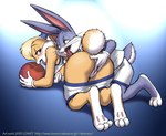 2001 anatomically_inaccurate anatomically_inaccurate_pawpads anthro anthro_fingered anthro_fingering anthro_fingering_anthro anthro_on_anthro anus ball barefoot blush bodily_fluids bottomwear bottomwear_down breast_grab breasts bugs_bunny butt canon_couple clothed clothing curling_toes dr_comet duo feet female fingering fingering_partner fur genital_fluids genitals gloves grey_body grey_fur hand_on_breast handwear hi_res hindpaw holding_ball holding_object intraspecies lagomorph leporid lola_bunny looney_tunes male male/female male_fingering_female mammal open_mouth pants pants_down partially_clothed pawpads paws ponytail_ears pussy rabbit sex side_boob smile space_jam sport sweat sweatdrop text tune_squad_outfit tune_squad_outfit_(1996) vaginal vaginal_fingering vaginal_fluids volleyball_(ball) warner_brothers yellow_body yellow_fur