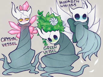 ambiguous_gender biped black_eyes blue_cloak blue_clothing blush cloak clothing crystal crystals_on_the_body flower glowing glowing_eyes horn insect_wings leaf lepidopteran_wings lifeblood melee_weapon moss nail_(weapon) plant solo spread_wings standing text weapon wings yellow_eyes chacodoodle hollow_knight_(franchise) team_cherry broken_vessel_(hollow_knight) arthropod vessel_(species) 4:3 english_text hi_res