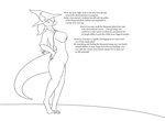 2021 absurd_res anthro belly belly_expansion breast_expansion breasts clothing dialogue digital_drawing_(artwork) digital_media_(artwork) digitigrade dragon english_text expansion female hair hand_on_hip hat headgear headwear hi_res horn impractical_clothing keinga line_art looking_at_self magic_pregnancy magic_user monochrome mostly_nude mythological_creature mythological_scalie mythology navel nipples pose pregnant scalie signature simple_background solo tail text thick_tail thick_thighs wizard_hat