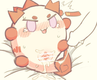 after_sex blush bodily_fluids censor_bar cum cum_drip cum_in_vagina cum_inside cum_string disembodied_penis dripping duo female genital_fluids genitals ineffective_censorship lying male male/female open_mouth penis pink_eyes sex solo vulva poi_(artist) arknights hypergryph studio_montagne nian_(arknights) waddling_head censored hi_res
