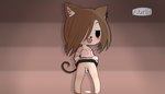 bodily_fluids brown_hair clothed clothing clothing_lift cum cum_in_pussy cum_inside female genital_fluids genitals hair pussy solo third-party_edit unknown_artist gacha_(series) gacha_life lunime animal_humanoid cat_humanoid felid felid_humanoid feline feline_humanoid humanoid mammal mammal_humanoid hi_res