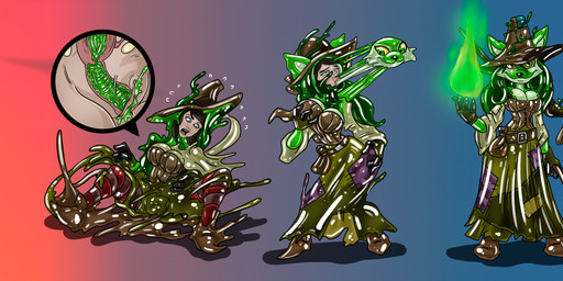 anthro blue_eyes bodily_fluids bottle breast_growth breasts brown_hair butt butt_grab camel_toe clothing colored_fire container corset duo female fingerless_gloves fire forced forced_transformation genitals gloves goo_tentacles goo_transformation green_eyes green_fire growth hair hand_on_butt handwear hat headgear headwear human_to_anthro internal internal_coating lamp latex latex_body latex_clothing latex_corset latex_gloves latex_handwear latex_legwear latex_lingerie latex_shoes latex_skinsuit latex_stockings latex_tentacles latex_topwear latex_transformation legwear lingerie looking_at_object looking_at_self looking_at_viewer magic magic_user markings mask mask_transformation mole_(marking) nipple_outline nude oral oral_penetration pattern_clothing pattern_legwear pattern_stockings penetration possession self_grope self_insert six_frame_sequence skinsuit slime species_transformation staff stockings striped_clothing striped_legwear striped_stockings stripes sweat takeover tentacle_in_mouth tentacle_in_nose tentacle_in_vagina tentacle_penetration tentacles tight_clothing topwear transformation transformation_sequence vaginal vaginal_penetration vulva witch witch_hat yellow_sclera grizzlydafurry_(artist) neopets sophie_the_swamp_witch animate_inanimate human ixi_(neopets) living_clothing living_costume mammal neopet_(species) absurd_res hi_res long_image wide_image