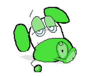 armless biped bodysuit cast_shadow closed_frown clothing crossed_ankles feet floating_eyebrows frown frowning_at_viewer green_bodysuit green_clothing green_eyelids green_skinsuit green_spacesuit green_tail half-closed_eyes leaning leaning_backward lidded_eyes line_tail looking_at_viewer male monotone_background monotone_bodysuit monotone_skinsuit mouth_closed narrowed_eyes noseless ringed_eyes shadow short_legs simple_background sitting sitting_on_ground skinsuit solo spacesuit tail tail_orb thin_tail tight_clothing unimpressed unusual_ears white_background white_face meatcanister chuchu_rocket sega chubach chuchu_(chuchu_rocket) mammal mouse murid murine rodent 2026 digital_media_(artwork) english_description full-length_portrait icon pixel_(artwork) portrait