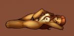 breasts brown_background female masturbation nipples nude simple_background solo vaginal vaginal_masturbation namelessenemy nada mammal pilosan sloth xenarthran hi_res