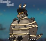 angry anthro barazoku male solo banjokad fallout microsoft deathclaw lagomorph leporid mammal rabbit scalie absurd_res hi_res tagme