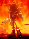 5_fingers anthro biped black_nose boots chest_tuft clothing fingers fire footwear fur gloves glowing glowing_markings grey_body grey_fur handwear looking_at_viewer male markings open_mouth outside shoes solo standing toony tuft white_clothing white_gloves white_handwear yellow_eyes ladygt sega sonic_the_hedgehog_(series) silver_the_hedgehog eulipotyphlan hedgehog mammal 2012 3:4 adobe_photoshop_(artwork) cel_shading digital_drawing_(artwork) digital_media_(artwork) full-length_portrait portrait red_theme shaded warm_colors
