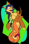 anthro breasts duo featureless_breasts featureless_crotch female female_prey hair internal male male/female male_pred ponytail vore chaoshetra sly_cooper_(series) sony_corporation sony_interactive_entertainment sucker_punch_productions carmelita_fox cyote canid canine canis coyote fox mammal absurd_res alpha_channel hi_res