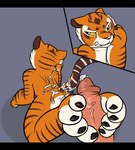 4_toes angry claws cum cum_on_back dreamworks duo erection faceless_male feline female foot_fetish foot_focus footjob humanoid_penis kung_fu_panda lying male mammal master_tigress nude on_front penis sex siroc straight tiger toes
Rating: Explicit
Score: 24
User: APimpFromBuffalo
Date: March 05, 2014