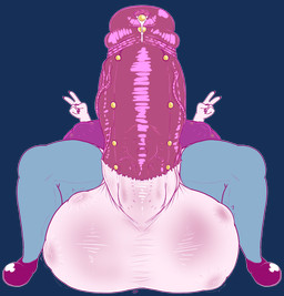 anthro balls big_balls big_breasts big_penis bodily_fluids body_outline bottomless breasts clothed clothing cock_vore double_v_sign dripping footwear gaping gaping_urethra genital_fluids genital_piercing genitals gesture gynomorph gynomorph_pred hand_gesture huge_balls huge_breasts huge_penis humanoid_genitalia humanoid_penis hyper hyper_balls hyper_genitalia hyper_penis intersex intersex_pred ladder_piercing legwear nipple_outline penile penis penis_piercing piercing precum precum_drip shoes stockings urethra v_sign vore desbjust rika_(desbjust) canid canine canis domestic_dog husky mammal nordic_sled_dog spitz alpha_channel hi_res
