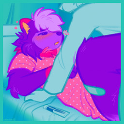 anthro anthro_on_anthro bed blue_border blush blush_lines border clothing coat detailed_background doctor duo femboy fur furniture gown heart_symbol hospital hospital_bed hospital_gown hospital_room lab_coat lying male male/male male_anthro medical medical_play obscured_penetration obscured_sex on_back patient patient_gown pink_body pink_fur purple_body purple_fur sex submissive submissive_anthro submissive_male topwear unprofessional_behavior critterclinic canid canine canis domestic_dog mammal pomeranian spitz 1:1 2025 hi_res nonbinary_(lore)