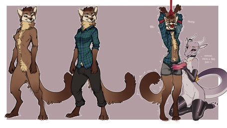 anthro anthro_on_anthro areola biped bottomwear bound breasts claws clothed clothed_anthro clothed_female clothing duo feet female female/female fingers front_view fully_clothed fully_clothed_anthro fully_clothed_female fur genitals hair horn kneeling nipples nude nude_anthro nude_female phantom_orgasm phantom_stimulation smile standing strapon toes tomboy topwear vulva ruaidri mythology dominique_(ruaidri) dragon gulonine mammal marten mustelid musteline mythological_creature mythological_scalie scalie 16:9 2026 digital_drawing_(artwork) digital_media_(artwork) hi_res widescreen