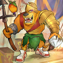 abs anthro armor bottomwear box bracelet claws clothing container crate detailed_background eyebrows fangs food footwear fruit fur gem gladiator headgear headwear holding_object holding_weapon jewelry loincloth male muscular muscular_anthro muscular_arms muscular_male orange_body orange_fur pitchfork plant pose sharp_teeth shoes smile solo spiked_bracelet spikes standing tail tail_tuft tan_body tan_fur teeth thick_eyebrows tools tuft warrior weapon wumpa_fruit yellow_sclera dragnuz activision crash_bandicoot_(series) tiny_tiger dasyuromorph mammal marsupial recently_extinct_species thylacine 1:1 2023 hi_res
