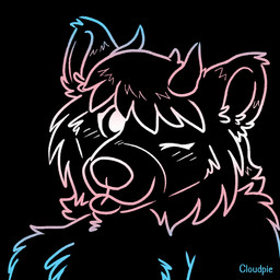 anthro blep blush blush_lines eyelashes female fur hair horn lgbt_pride looking_at_viewer one_eye_closed pride_colors short_hair smile smiling_at_viewer snout solo tongue tongue_out transgender_pride_colors wink winking_at_viewer cloudpie conditional_dnp lgbt_pride_month solari_(bearnaise) bear mammal 1:1 2026 bust_portrait digital_drawing_(artwork) digital_media_(artwork) icon krita_(artwork) line_art portrait trans_(lore) trans_woman_(lore)