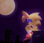 bunny_costume clothed clothing costume light male moonlight night smug smug_face solo onechan sega sonic_the_hedgehog_(series) sonic_the_hedgehog hi_res