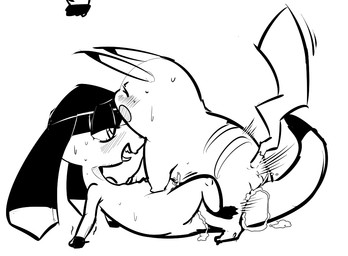 ambiguous_gender anime balls black_and_white blush cum cum_inside cum_on_tail eyes_closed helioptile lying male missionary_position monochrome nintendo on_back open_mouth pikachu pokémon reptile rodent scalie sex sharp_teeth sweat teeth tom_smith tongue tongue_out video_games
Rating: Explicit
Score: 7
User: FireXSpirit
Date: November 08, 2013