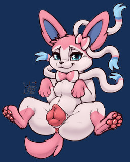 :3 animal_genitalia animal_vulva anus belly big_vulva black_nose blue_eyes canine_genitalia canine_vulva digitigrade female female_feral feral front_view fur genitals glistening glistening_pawpads leg_markings looking_at_viewer markings pawpads pink_anus pink_body pink_fur pink_pawpads pink_vulva presenting presenting_anus presenting_vulva ribbons_(anatomy) simple_background sitting smile socks_(marking) solo spread_legs spreading thick_thighs transparent_background vulva white_body white_fur wolps nintendo pokemon eeveelution generation_6_pokemon pokemon_(species) sylveon 2024 4:5 absurd_res alpha_channel full-length_portrait hi_res portrait