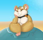 male simple_background sitting solo hehky blizzard_entertainment overwatch hammond_(overwatch) 2018 hi_res