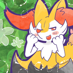 ambiguous_anthro ambiguous_gender anthro biped blush blush_stickers food front_view looking_at_viewer narrowed_eyes object_in_tail open_mouth open_smile shrimp_(food) smile smug snout solo standing tail annyui0611 nintendo pokemon braixen canid generation_6_pokemon mammal pokemon_(species) 1:1 2023 digital_drawing_(artwork) digital_media_(artwork) half-length_portrait hi_res japanese_description portrait translated_description