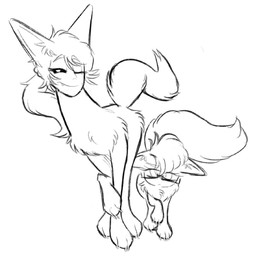 ambiguous_gender bell bored duo eyewear feral glasses human_faced_feral one_eye_closed simple_background smile smiling_at_viewer smirk smirking_at_viewer smug smug_expression smug_face smug_grin wearing_glasses white_background wink clockstops3am conditional_dnp nene_(labbit) octavius_(labbit) canid canine fox humanoid mammal better_version_at_source hi_res