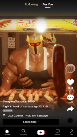 2_horns anal anal_penetration anthro anthro_penetrating anthro_penetrating_human apron arm_scar armor biceps black_apron black_clothing boots boots_only brown_body brown_fur butt butt_scar clothing deltoids duo food footwear footwear_only forearm_muscles fur furniture genitals green_eyes grill hair hand_on_pecs headgear headgear_only helmet holding_food holding_hot_dog holding_object horn human_on_anthro human_penetrated interspecies male male/male male_penetrated male_penetrating male_penetrating_male mostly_nude muscular muscular_anthro muscular_human muscular_male muscular_thighs music outside pecs penetration propane_tank restaurant scar sex shoes sign stool text tiktok_ui trash_can triceps white_hair sound_warning sunkevin5885 jet2_holiday tiktok xxl_woofia beernox dallawan bovid bovine cattle human mammal 2025 3d_(artwork) 3d_animation animated chinese_text digital_media_(artwork) hi_res short_playtime sound webm