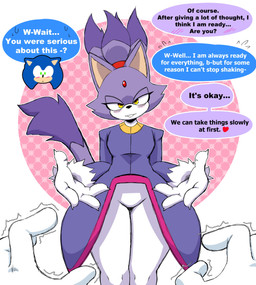 anthro blush clothing dialogue duo eye_contact female first_person_view gloves hair handwear hero inviting_to_sex looking_at_another looking_at_viewer male male/female ponytail princess royalty smile speech_bubble text feladrine sega sonic_the_hedgehog_(series) blaze_the_cat sonic_the_hedgehog domestic_cat eulipotyphlan felid feline felis hedgehog mammal absurd_res english_text hi_res