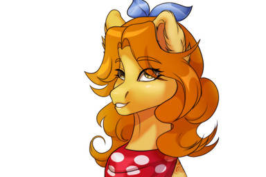 blinking blowing_kiss blue_bow brown_hooves ear_tuft eye_through_hair eyebrow_through_hair eyebrows eyelashes eyelashes_through_hair female feral fur hair heart_symbol hooves kerchief light long_mane looking_at_viewer mane neckerchief neckwear orange_mane red_kerchief red_neckerchief simple_background smile smiling_at_viewer solo translucent translucent_hair tuft unguligrade wavy_mane white_background yellow_body yellow_eyes yellow_fur rayrage hasbro my_little_pony fan_character earth_pony equid equine horse mammal pony 2026 2d_animation animated bust_portrait colored digital_media_(artwork) english_description hi_res lighting portrait shaded