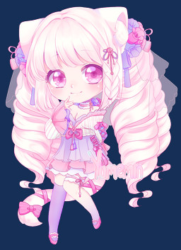 accessory bow_(feature) breasts choker cleavage clothed clothing dress female flower flower_in_hair hair hair_accessory inner_ear_fluff jewelry looking_at_viewer necklace plant smile solo tuft yumemin animal_humanoid cat_humanoid felid felid_humanoid feline feline_humanoid humanoid mammal mammal_humanoid alpha_channel