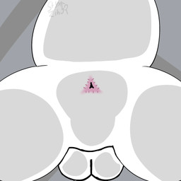 anus ball_squish balls big_butt butt feral genitals male penis solo squish tail thick_tail thick_thighs styxzin52 rain_world videocult survivor_(rain_world) slugcat 1:1 hi_res