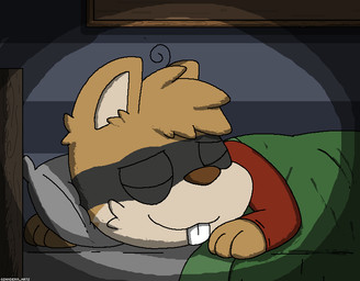 anthro bed bedroom black_body black_fur brown_body brown_fur buckteeth cheek_tuft clothed clothed_anthro clothed_male clothing eyes_closed facial_markings facial_tuft fur furniture head_markings head_on_pillow head_tuft lying lying_on_bed male markings mask_(marking) on_bed on_front pillow red_clothing red_topwear sleeping smile solo sound_effects tan_body tan_fur teeth topwear tuft vowelless vowelless_sound_effect zzz zandermanith nintendo pokemon generation_5_pokemon patrat pokemon_(species) 2d_animation animated digital_media_(artwork) hi_res pixel_(artwork) pixel_animation