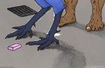 anal anal_penetration anthro anthro_penetrated blue_body blue_feathers bodily_fluids cum cum_drip cum_in_ass cum_inside cum_on_ground drain dripping duo ejaculation feathers feet foot_focus forced genital_fluids human_on_anthro human_penetrating human_penetrating_anthro interspecies leaking_cum leg_focus male male/male male_penetrated male_penetrating male_penetrating_male nude penetration prison prison_rape rape sex shower shower_sex soap_bar standing standing_sex talons toes lobotomiskii don't_drop_the_soap the_nature_of_predators kalsim_(the_nature_of_predators) avian human krakotl_(the_nature_of_predators) mammal hi_res