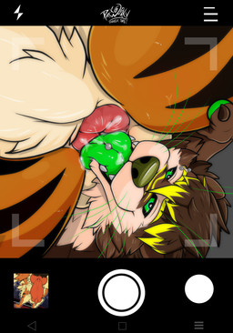 anal animal_genitalia animal_penis anthro anthro_on_feral anus bestiality bodily_fluids butt canine_genitalia canine_penis duo erection feral first_person_view genitals knot knotted_penis male male/male oral penis piercing rimming saliva sex tongue pawzzhky nintendo pokemon bayron arcanine canid canine canis domestic_dog generation_1_pokemon mammal mustelid otter pokemon_(species) hi_res